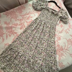 Floral Puff Sleeve Dress